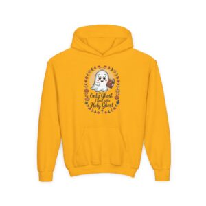 The Only Ghost I Need is the Holy Ghost Kids Christian Hoodie - Image 3