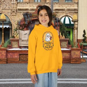 The Only Ghost I Need is the Holy Ghost Kids Christian Hoodie - Image 2