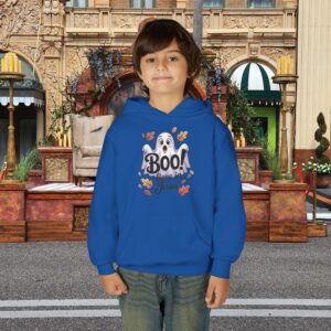 Boo-lieve in Jesus Ghost Kids Christian Hoodie - Image 25