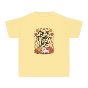 Give Thanks to the Lord Kids Christian T-Shirt - Image 6