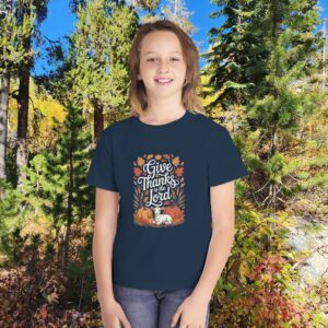 Give Thanks to the Lord Kids Christian T-Shirt - Image 13