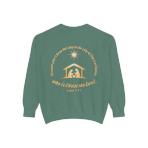 For Unto You Is Born - Manger Scene Christian Sweatshirt - Image 20