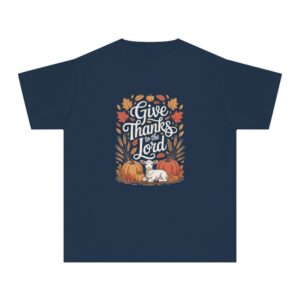 Give Thanks to the Lord Kids Christian T-Shirt - Image 14