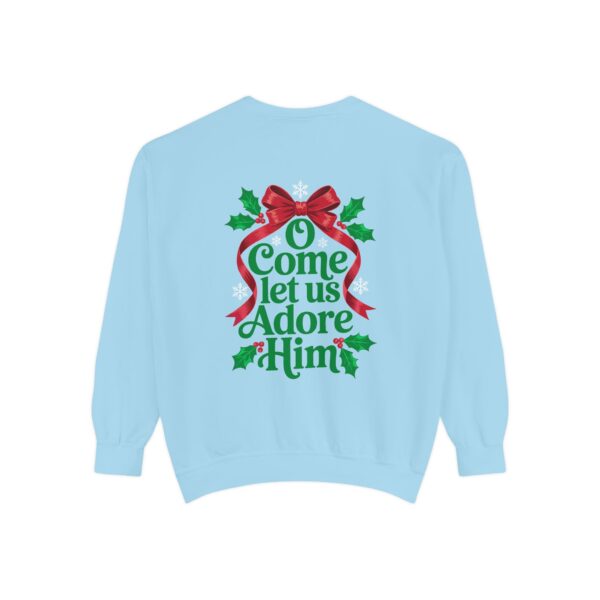 Model of O Come Let Us Adore Him Christian Sweatshirt 20