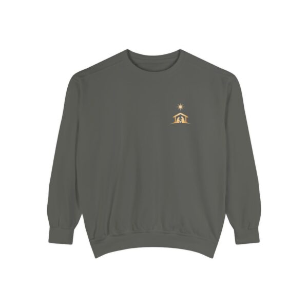 Model of For Unto You Is Born - Manger Scene Christian Sweatshirt 30