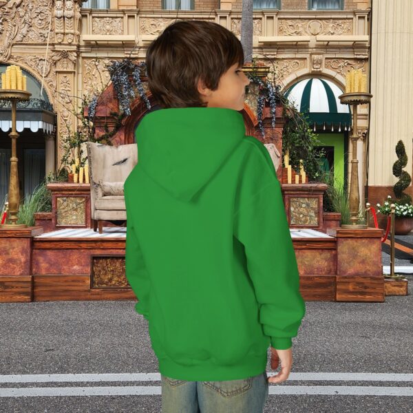 Model of Boo-lieve in Jesus Ghost Kids Christian Hoodie 6