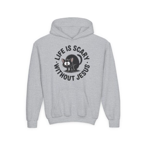 Model of Life is Scary Without Jesus Kids Christian Hoodie 22