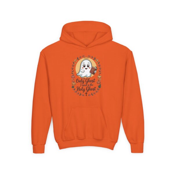 Model of The Only Ghost I Need is the Holy Ghost Kids Christian Hoodie 22