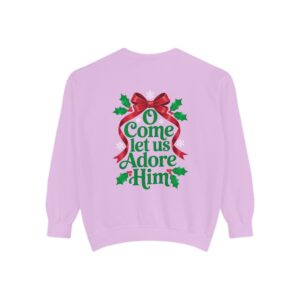 O Come Let Us Adore Him Christian Sweatshirt - Image 15