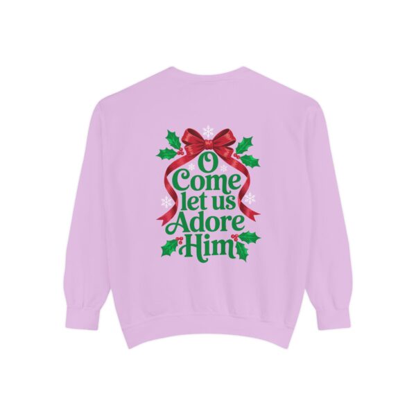 Model of O Come Let Us Adore Him Christian Sweatshirt 28