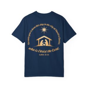 For Unto You Is Born Manger Scene Christian T-Shirt - Image 20