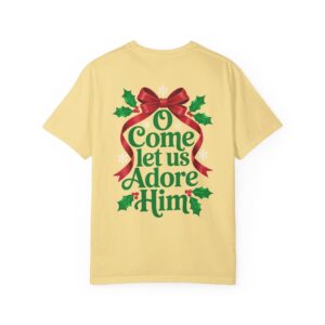 O Come Let Us Adore Him Christian T-Shirt - Image 3