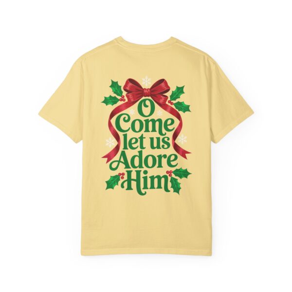 Model of O Come Let Us Adore Him Christian T-Shirt 4