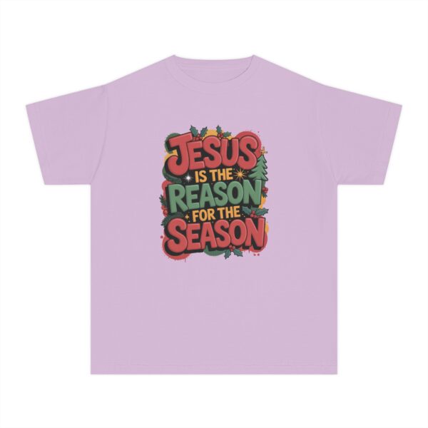 Model of The Reason for the Season Kids Christian T-Shirt 22