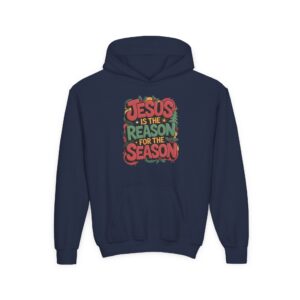 The Reason for the Season Kids Christian Hoodie - Image 6