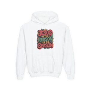 The Reason for the Season Kids Christian Hoodie - Image 9