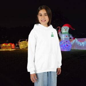 O Come Let Us Adore Him Christian Kids Hoodie - Image 3