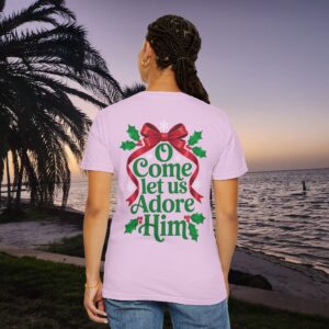 O Come Let Us Adore Him Christian T-Shirt - Image 13