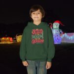 Model of The Reason for the Season Kids Christian Hoodie 50