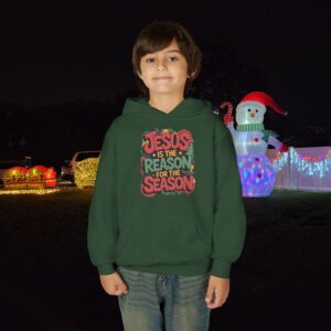 The Reason for the Season Kids Christian Hoodie - Image 1