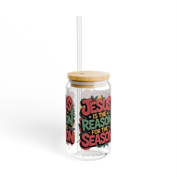 Model of Jesus Reason For Season Sipper Glass, 16oz 10