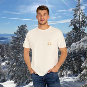 For Unto You Is Born Manger Scene Christian T-Shirt - Image 3