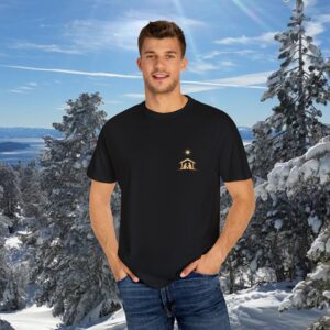 For Unto You Is Born Manger Scene Christian T-Shirt - Image 13