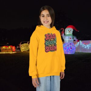 The Reason for the Season Kids Christian Hoodie - Image 14