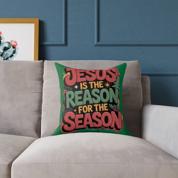 Model of Jesus is the Reason for the Season Throw Pillow - 2 Sizes Available 1