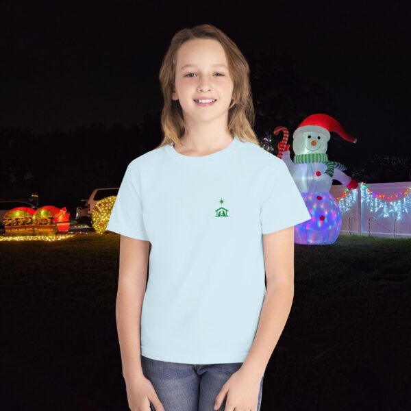 Model of O Come Let Us Adore Him Christian Kids T-Shirt 26