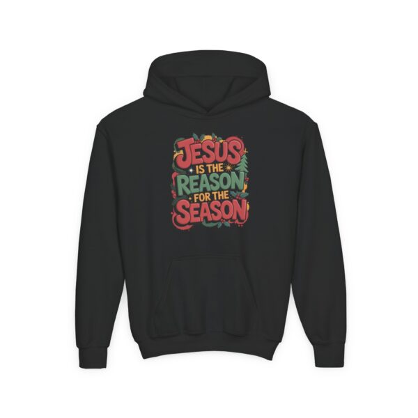 Model of The Reason for the Season Kids Christian Hoodie 22