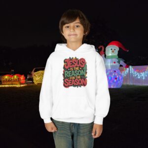 The Reason for the Season Kids Christian Hoodie - Image 7