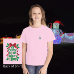 Model of O Come Let Us Adore Him Christian Kids T-Shirt 26