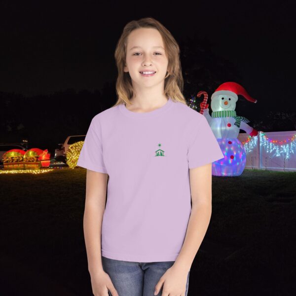 Model of O Come Let Us Adore Him Christian Kids T-Shirt 38