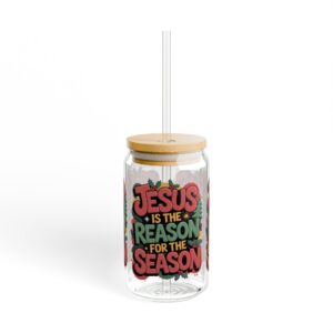 Jesus Reason For Season Sipper Glass, 16oz - Image 3