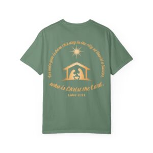 For Unto You Is Born Manger Scene Christian T-Shirt - Image 10