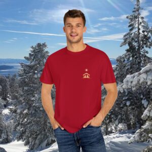 For Unto You Is Born Manger Scene Christian T-Shirt - Image 28