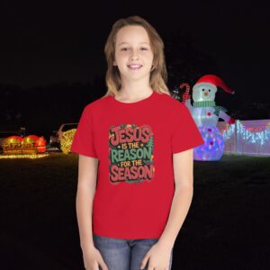 The Reason for the Season Kids Christian T-Shirt - Image 15