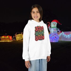 The Reason for the Season Kids Christian Hoodie - Image 8