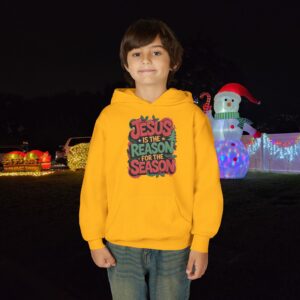 The Reason for the Season Kids Christian Hoodie - Image 13