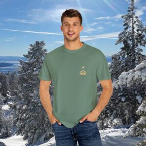 For Unto You Is Born Manger Scene Christian T-Shirt - Image 8