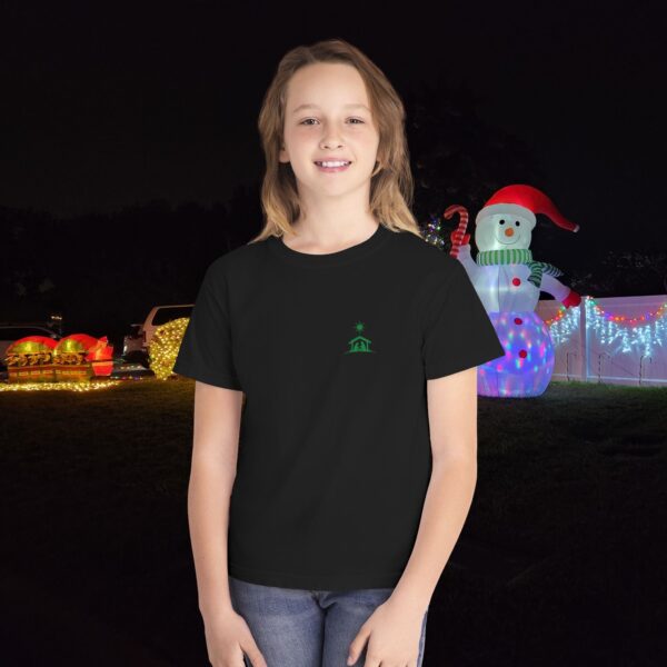 Model of O Come Let Us Adore Him Christian Kids T-Shirt 32