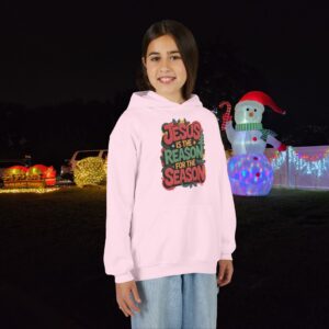 The Reason for the Season Kids Christian Hoodie - Image 20