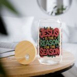 Model of Jesus Reason For Season Sipper Glass, 16oz 26