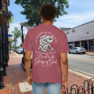 Do It All For the Glory of God Christian Firefighter T-Shirt - Image 11