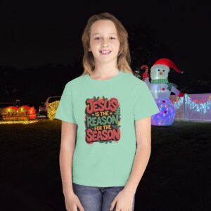 The Reason for the Season Kids Christian T-Shirt - Image 5