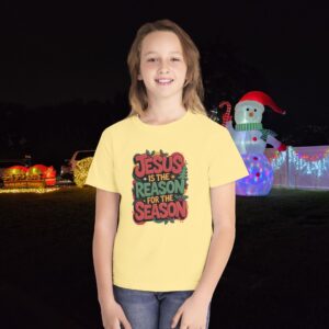 The Reason for the Season Kids Christian T-Shirt - Image 3