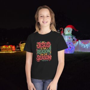 The Reason for the Season Kids Christian T-Shirt - Image 9