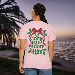 O Come Let Us Adore Him Christian T-Shirt - Image 17