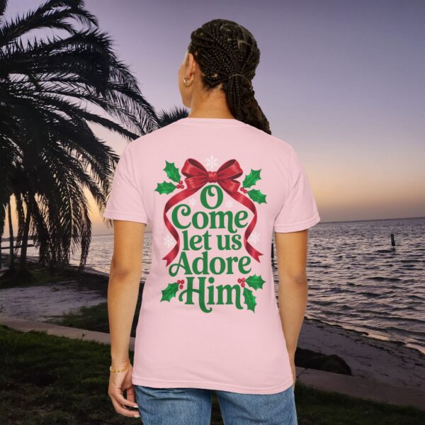 Model of O Come Let Us Adore Him Christian T-Shirt 32